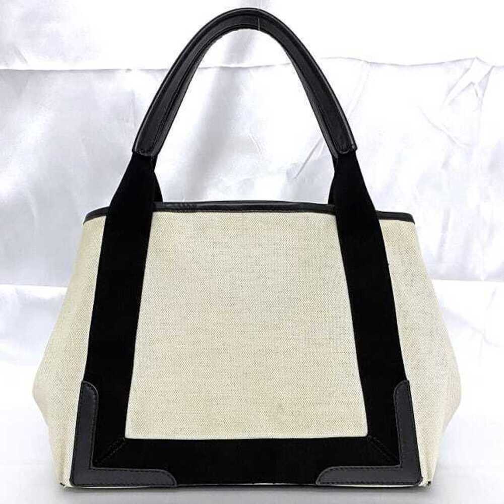 Balenciaga Tote Bag Cabas Pouch Canvas Leather Logo Classic School Business High - Picture 3 of 8